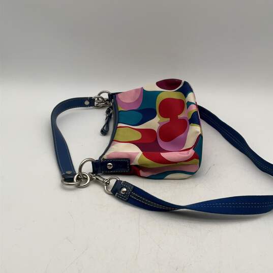 Coach Womens Multicolor Adjustable Detachable Strap Zipper Crossbody Bag Purse image number 4