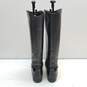 Tsumori Chisato Walk Black Leather Tall Knee Pull On Riding Boots Size 6 M image number 4