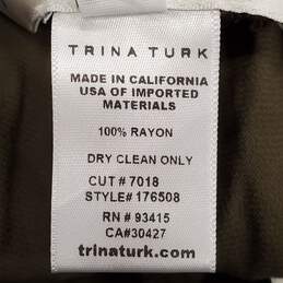 Trina Turk Women Olive Green Silk Pants M NWT alternative image