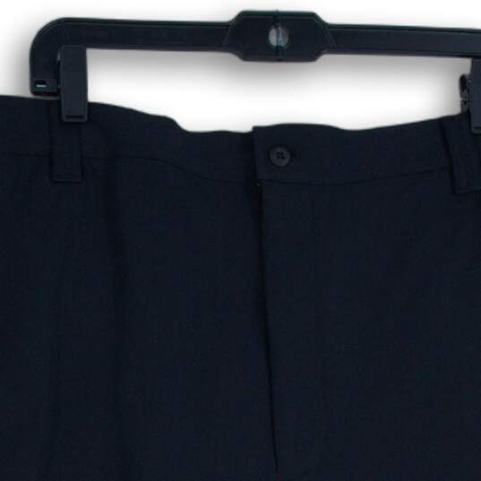 NWT Greg Norman Mens Black Slash Pocket Flat Front Golf Chino Shorts Size 42 image number 3