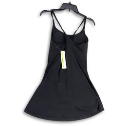 NWT Womens Black Sporty Scoop Neck Sleeveless Back Cross Mini Dress Size M alternative image