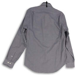 NWT Mens Black White Gingham Long Sleeve Collared Dress Shirt Size 15.5 alternative image