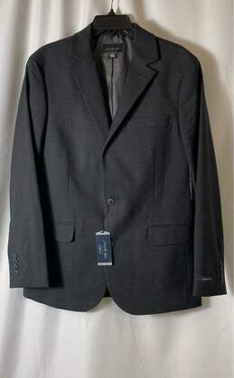 NWT David Taylor Mens Black Classic Fit Single Breasted Suit Jacket Size 40