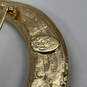 Designer Kirks Folly Gold-Tone Waning Crescent Moon Beaded Pearl Brooch Pin image number 4