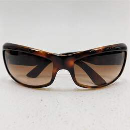 VERSACE Brown Tortoise Medusa 4093 461/13 Rectangular Sunglasses & Case With COA