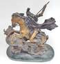 Death Battle Bronze On Marble Base Sculpture Inspired By C.M. Russell image number 4
