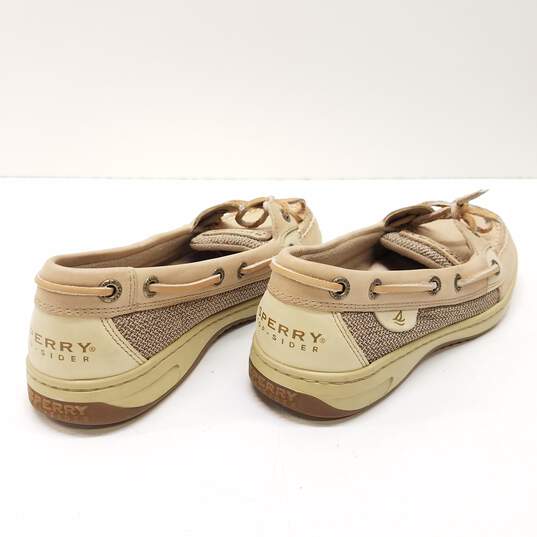 Sperry Angelfish Linen Boat Shoes Oat 6 image number 4