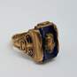 Josten 10k Gold Blue Gemstone 1963 Class Ring Scrap/Broken 10.4g image number 1