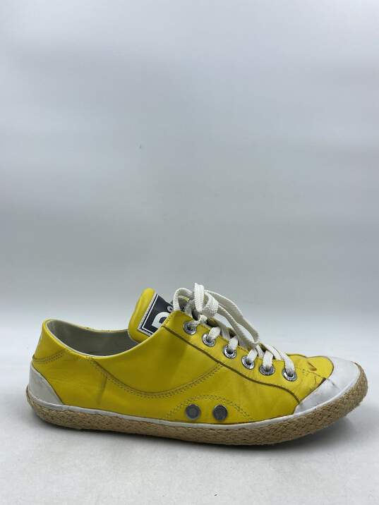 Authentic Dolce & Gabbana Yellow Sneaker Casual Shoe M 8 image number 1