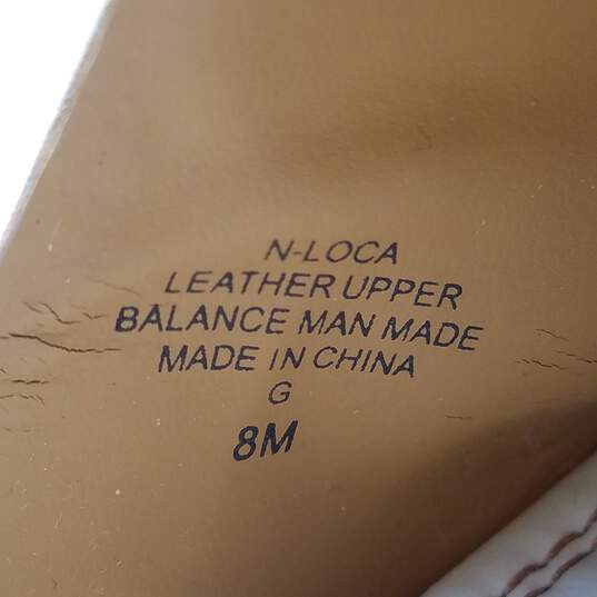 Nine West Loca Leather Slides White 8 image number 8