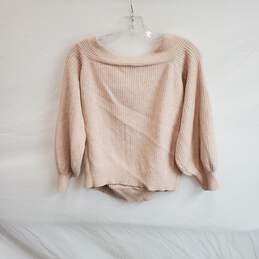 Moth By Anthropologie Pink Knit Pullover Sweater WM Size M alternative image