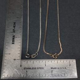 Bundle of 5 Sterling Silver Chain Necklaces - 32.9g alternative image