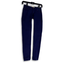 NWT Womens Blue Stretch Pockets Skinny Leg Jegging Jeans Size 00