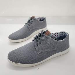 Ben Sherman Men's 'Preston' Gray Fabric Lace Up Oxford Sneakers Size 8.5