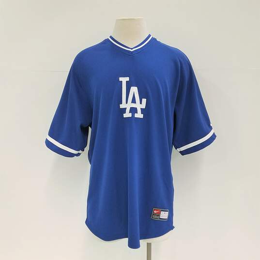 Nike Men's Los Angeles Dodgers Blue Batting Practice Jersey Sz. M image number 1