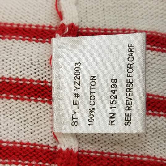 Amour Vert Stripe Hoodie Women S Red White image number 4