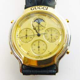 Gucci 8300 Swiss Made Moon Phase Chronograph Watch 52.1g alternative image