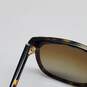 AUTHENTICATED PRADA PR01OS BROWN/GREEN CAT EYE SUNGLASSES image number 5