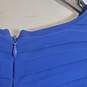 Adrianna Papell Royal Blue Ruffled Dress Sz 14P image number 5