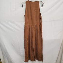 Melanie Lyne Wm's 100% Tencel Brown Jumpsuit Size 2 alternative image