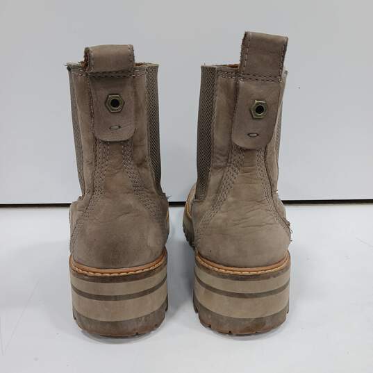 Timberland Tan Suede Boots Women's Size 6 image number 4