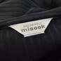 Misook Women's Sheer Black Ruffle Front Duster Jacket image number 3