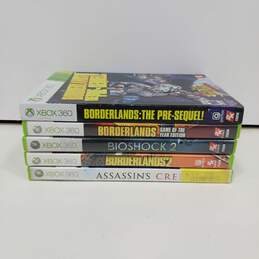 Bundle of 5 Assorted Xbox 360 Video Games