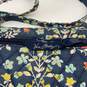 Vera Bradley Womens Blue Floral Adjustable Strap Zipper Crossbody Bag Purse image number 5