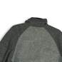 Mens Gray Heather Long Sleeve 1/4 Zip Mock Neck Pullover Sweater Size M image number 4