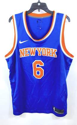 Nike Men Blue NBA NY Knicks Kristaps Porzingis #6 Jersey XL