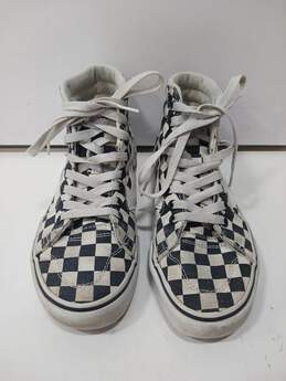 Vans Women's Black/White Checkered Hi-Top Sneakers Size 5.5
