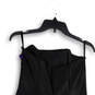 Womens Black Purple Strapless Bow Back Zip Cocktail Mini Dress Size 7 image number 4