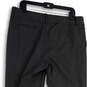 Womens Gray Striped Slash Pockets Flat Front Straight Leg Dress Pants Sz 12 image number 4