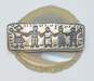 EFS Mexico 925 Stamped Kids Holding Hands Save The Children Rectangle Brooch 10g image number 1