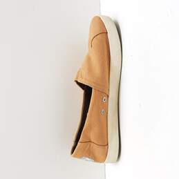 Toms Women's Tan Canvas Slip On Shoes Size 7