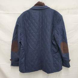 NWT James Campbell MN's Blue Quilted Button Zip Jacket Size XL alternative image