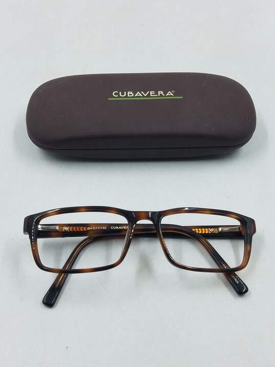 Cubavera Dark Tortoise Rectangle Eyeglasses image number 1