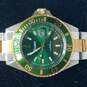 Stauer Two Toned Green Divers Watch image number 2