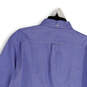 NWT Mens Blue Long Sleeve Pockets Collared Casual Button Up Shirt Size L image number 4