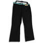 NWT Womens Black Janie Fit Slash Pocket Flat Front Dress Pants Size 16 image number 2