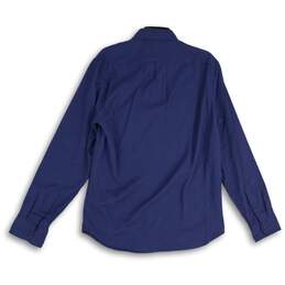 NWT J.Crew Mens Blue Houndstooth Spread Collar Button-Up Shirt Size Medium alternative image