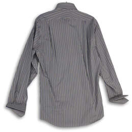 NWT Mens Blue Striped Spread Collar Long Sleeve Button-Up Shirt Size 15.5 L alternative image