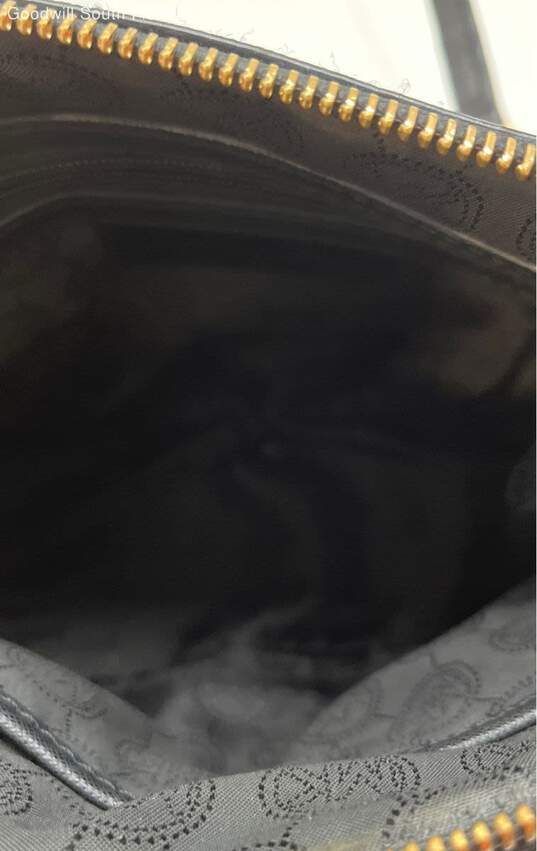 Michael Kors Womens Black Leather Adjustable Strap Crossbody Shoulder Bag image number 4