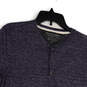 Mens Blue Heather Linen Blend Short Sleeve Vintage Henley Neck T-Shirt Sz M image number 3