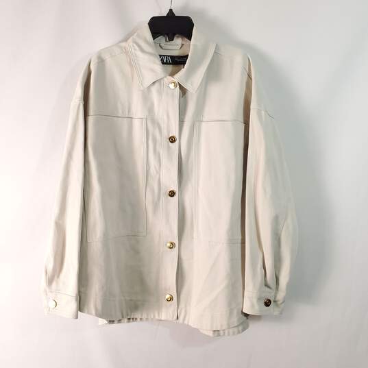 Zara Women Ivory Jacket XS NWT image number 1