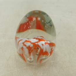 Vintage Murano Style Art Glass Multicolor Paperweight alternative image