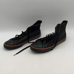 Harley-Davidson Mens Nathan D93196 Black Orange High-Top Sneaker Shoes Size 11