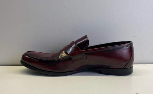 Harrys of London Burgundy Slide Dress Shoe Men 10 image number 2