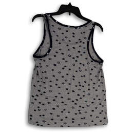 Womens Gray Blue Stars Print Sleeveless Scoop Neck Pullover Tank Top Size M alternative image