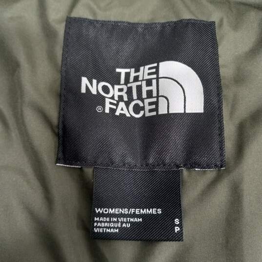 Women's The North Face Green Puffer Jacket Sz S image number 4
